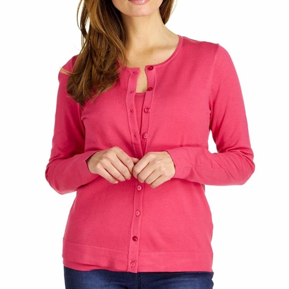 Bright Pink August Silk Sweater